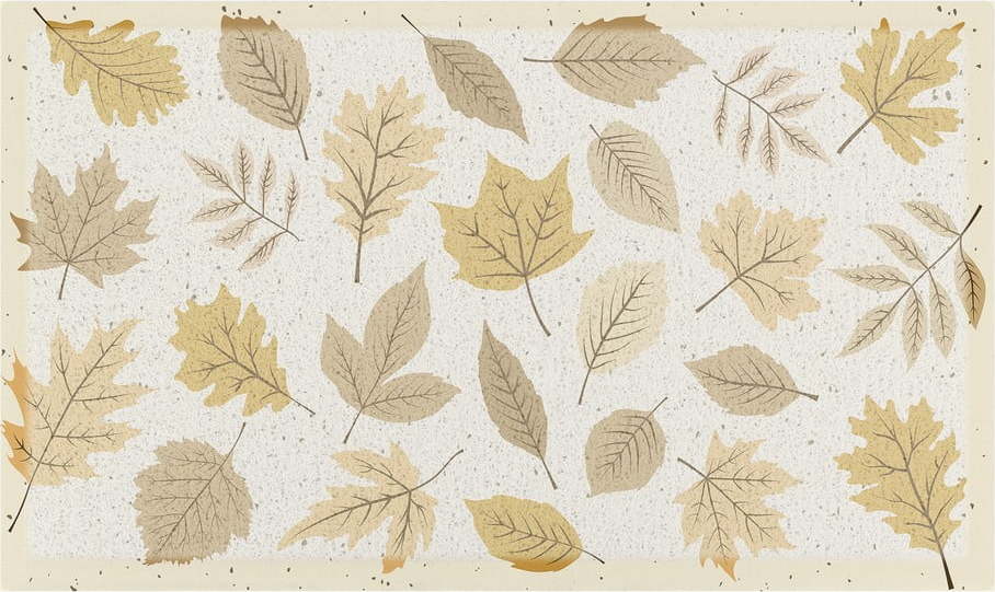 Rohožka 40x70 cm Autumn Neutral Leaves – Artsy Doormats Artsy Doormats