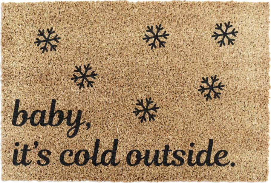 Rohožka s vánočním motivem z kokosového vlákna 40x60 cm Baby It's Cold Outside – Artsy Doormats Artsy Doormats