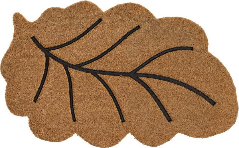 Rohožka z kokosového vlákna 45x75 cm Leaf – Casa Selección Casa Selección