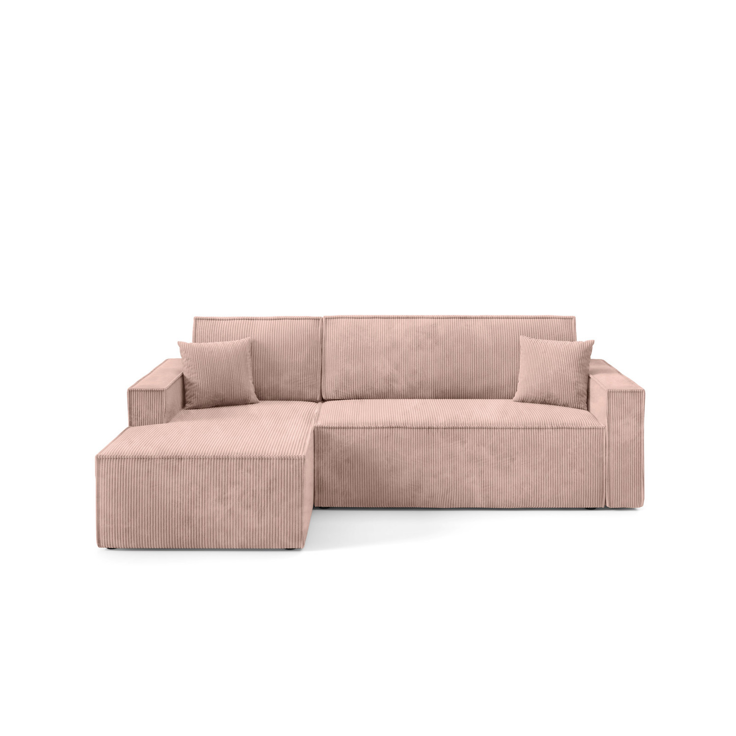 Rozkládací rohová sedací souprava ARTUR Levá Růžová SG nabytek