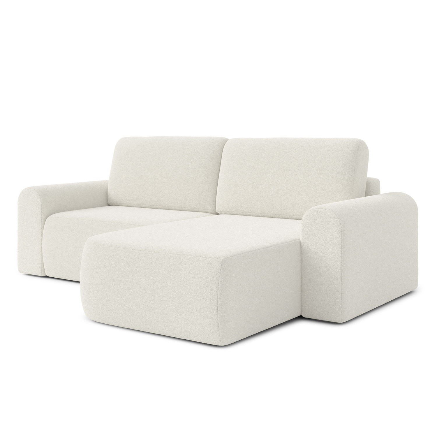 Rozkládací rohová sedací souprava BORELLO Pravá Béžová RIMALL