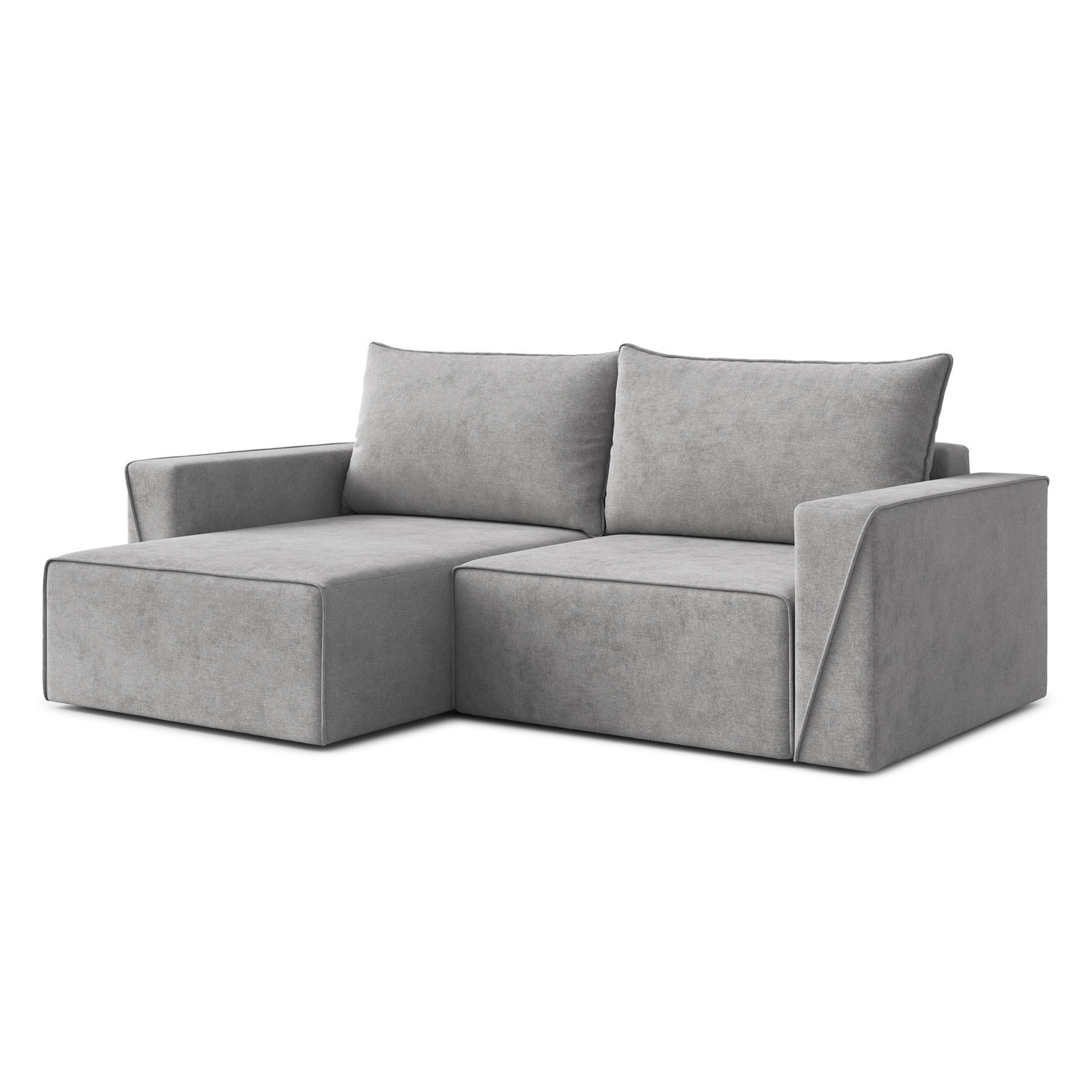 Rozkládací rohová sedací souprava CORTE Levá Šedá I RIMALL