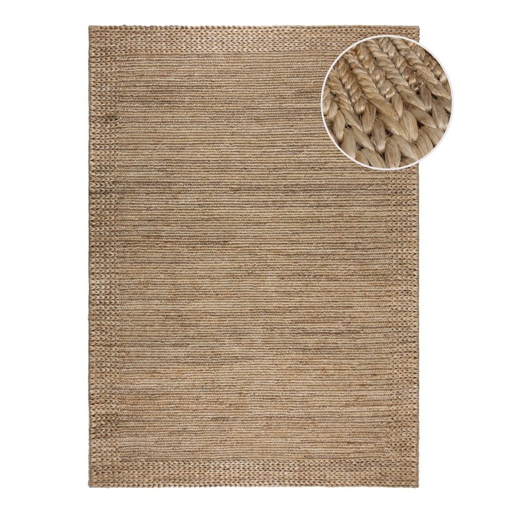 Ručně tkaný kenafový koberec v přírodní barvě 120x170 cm Drew Border – Flair Rugs Flair Rugs