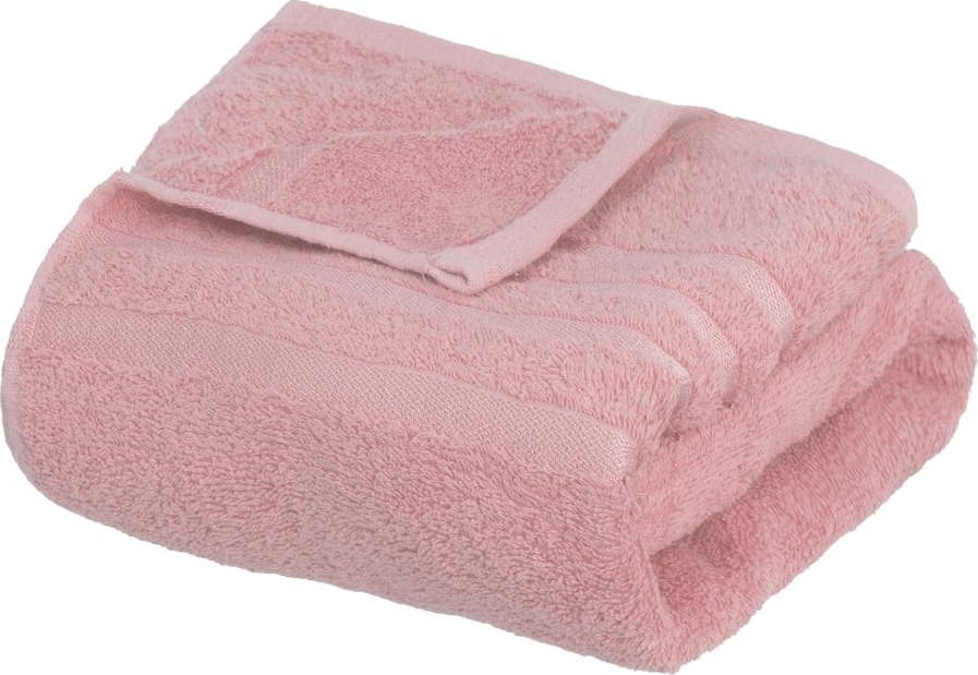 Růžová froté bavlněná osuška 70x140 cm Simple – Casa Selección Casa Selección