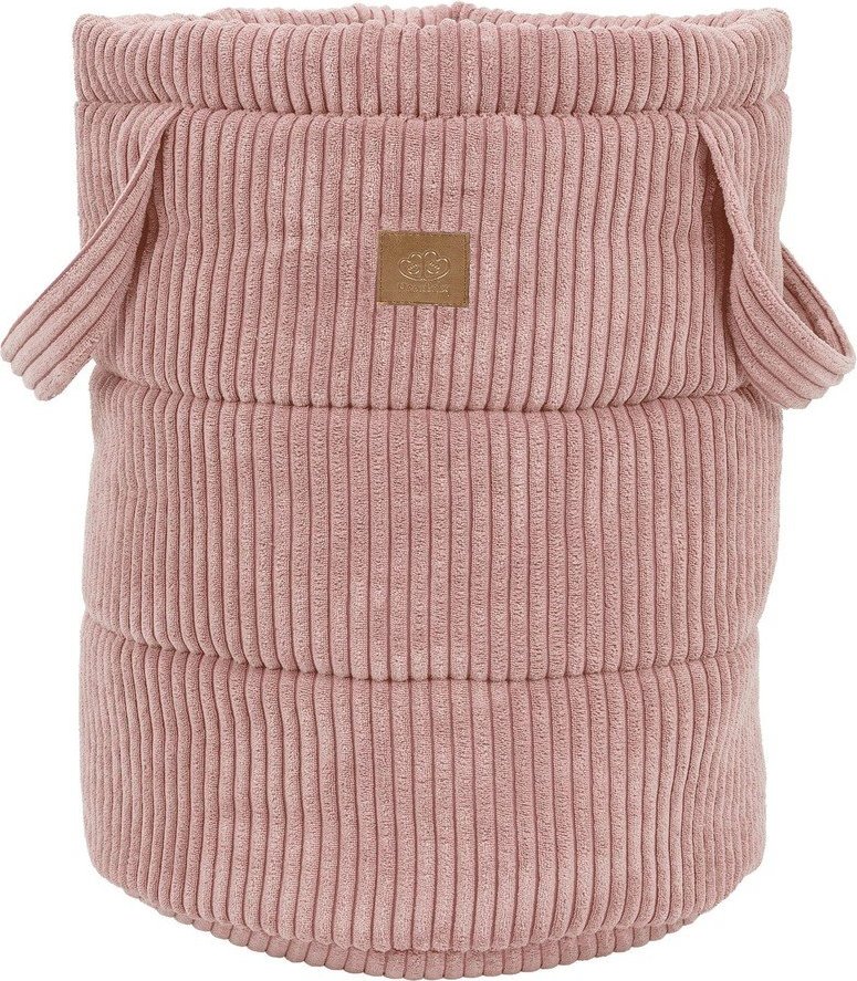 Růžový látkový dětský koš na hračky ø 39x50 cm – Meowbaby MeowBaby