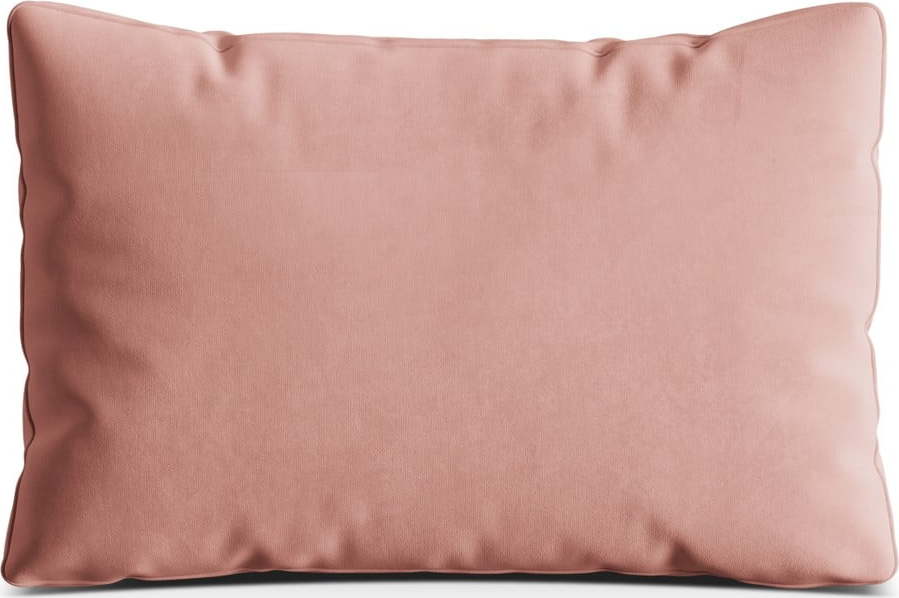Růžový sametový polštář na gauč Kemi – Cosmopolitan Design Cosmopolitan design