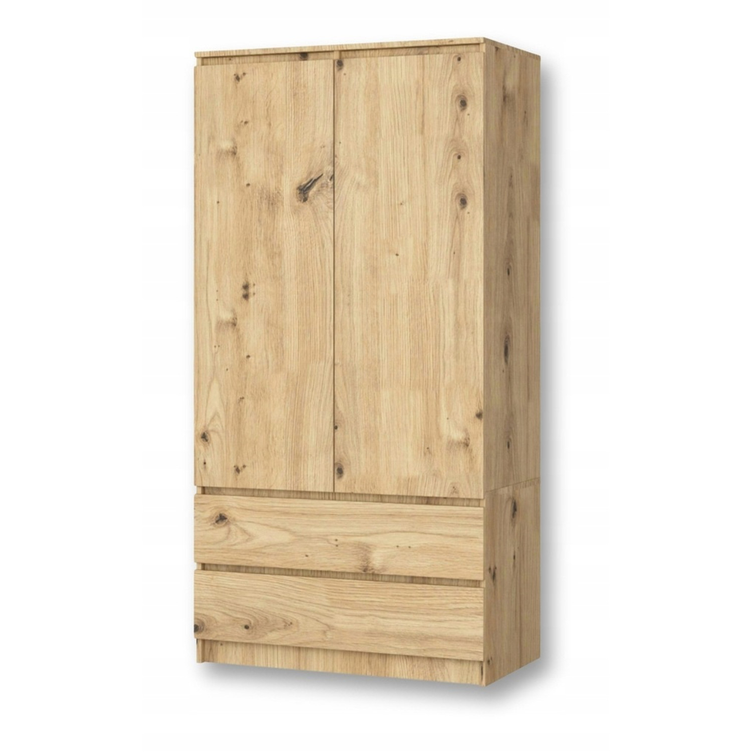 Šatní skříň s dveřmi a zásuvkami - dub artisan SG-nábytek