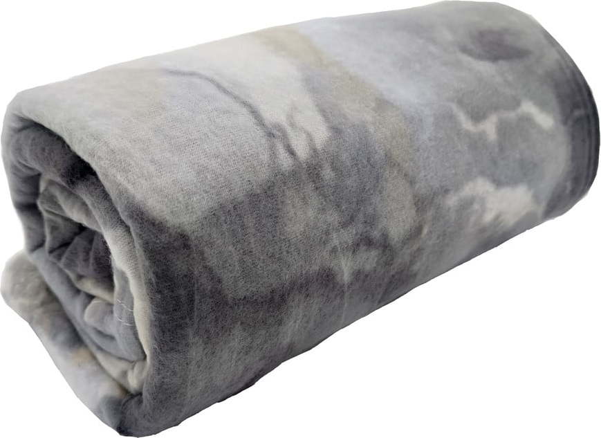 Šedá fleecová deka 150x200 cm Marble – JAHU collections JAHU collections