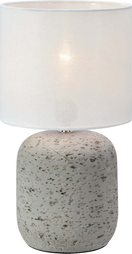 Šedá stolní lampa s textilním stínidlem (výška 33 cm) Montagna – Markslöjd Markslöjd