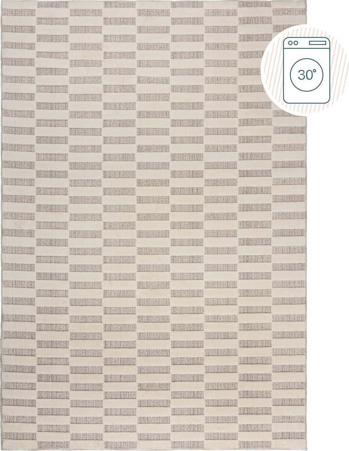 Šedobéžový pratelný koberec 194x290 cm Marlowe – Flair Rugs Flair Rugs
