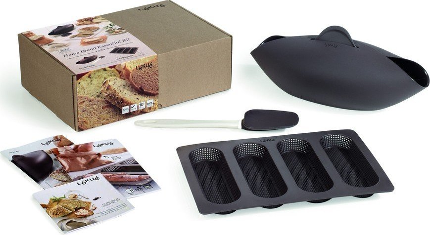 Silikonové formy na pečení v sadě 3 ks baget/chleba Essential – Lékué LÉKUÉ