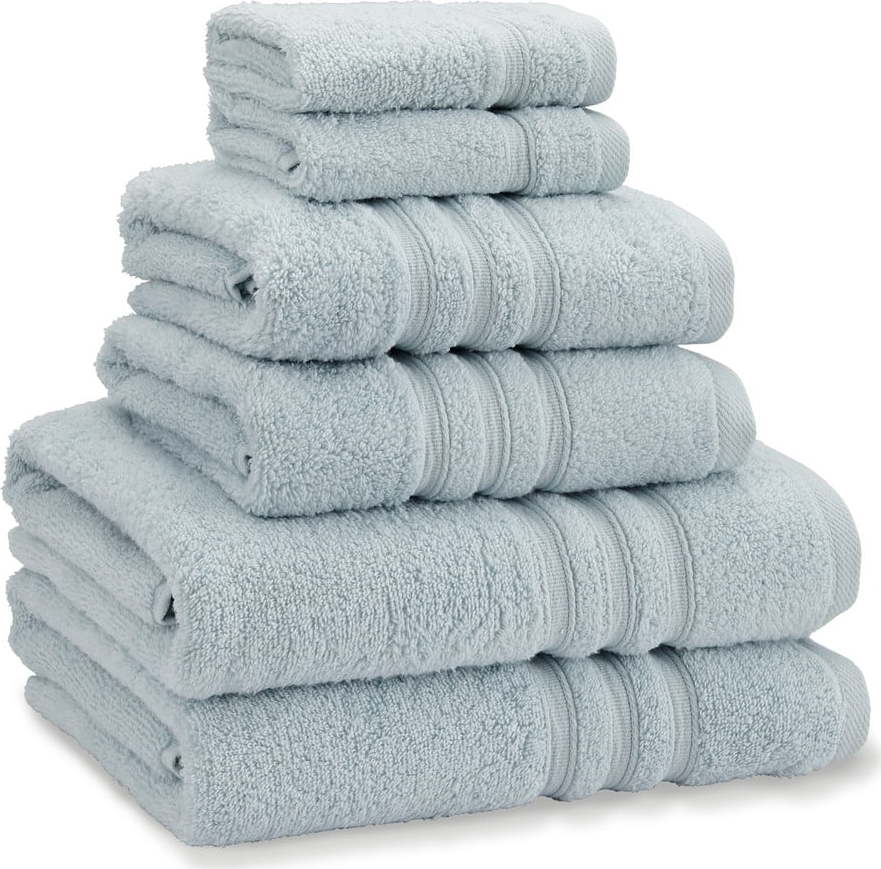 Světle modré froté bavlněné ručníky a osušky v sadě 6 ks Zero Twist – Catherine Lansfield Catherine Lansfield