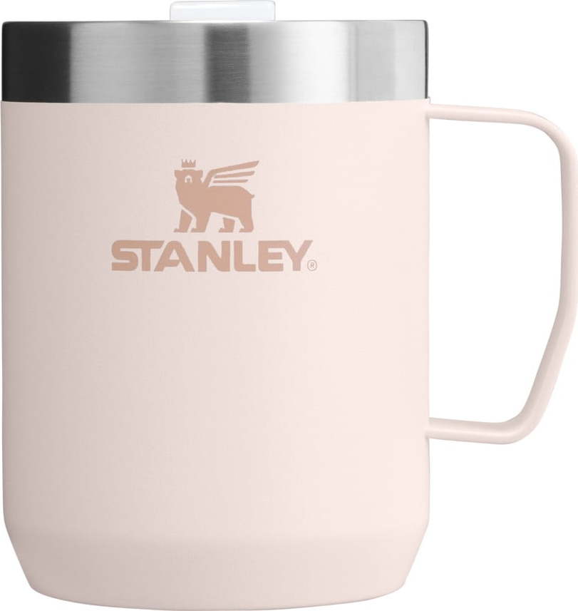 Světle růžový termo hrnek z nerezové oceli 230 ml Stay-Hot Camp Mug Rose Quartz – Stanley Stanley