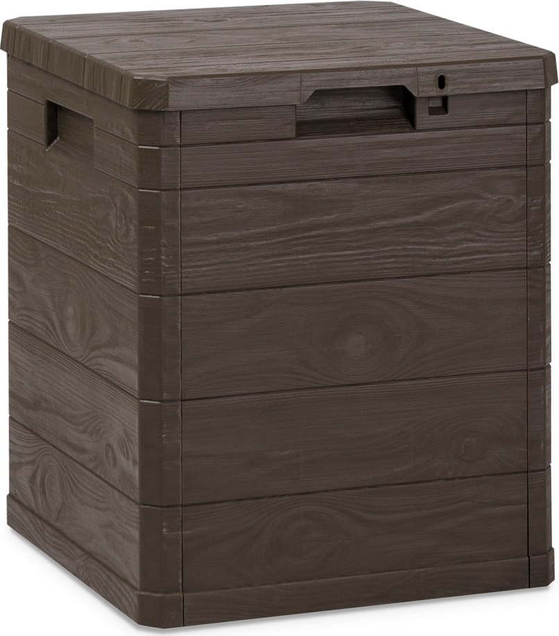 Tmavě hnědý zahradní úložný box Woodys – Toomax TOOMAX