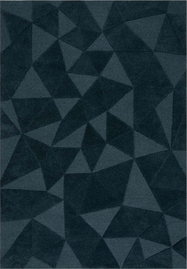 Zelenomodrý ručně tkaný vlněný koberec 200x290 cm Shard Teal – Flair Rugs Flair Rugs
