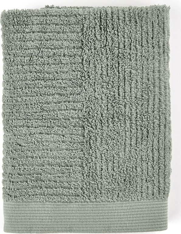 Zelený froté bavlněný ručník 50x70 cm Classic – Zone Zone