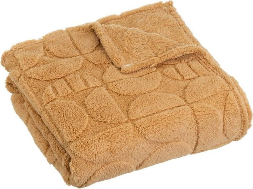 Žlutá deka z mikroplyše 130x160 cm Mid Century – Casa Selección Casa Selección