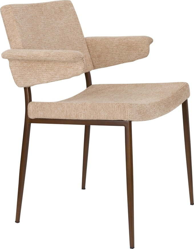 Béžová jídelní židle s područkami Portland – Dutchbone Dutchbone