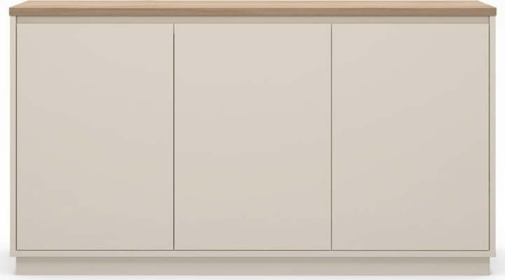 Béžová komoda v dekoru dubu 152x84x40 cm Loreta – Marckeric Marckeric