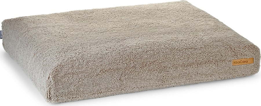 Béžová matrace pro psa z materiálu bouclé 80x60 cm Senso Greige S – MiaCara MiaCara