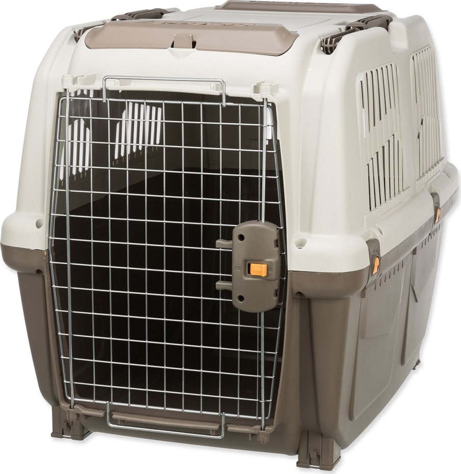 Béžová přepravka pro domácího mazlíčka 79x59 cm Trixie Skudo 5 – Plaček Pet Products Plaček Pet Products