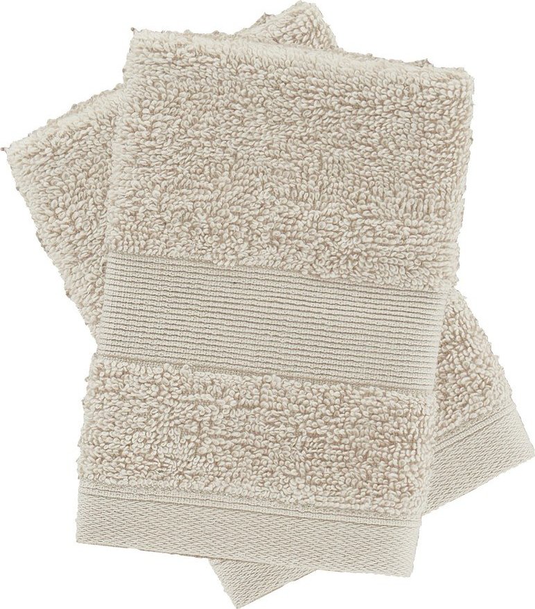 Béžové froté bavlněné ručníky v sadě 2 ks 30x30 cm Anti-Bacterial – Catherine Lansfield Catherine Lansfield