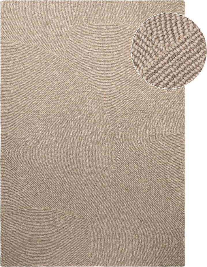 Béžový ručně tkaný vlněný koberec 80x150 cm Eleni Light Beige – Hanse Home Hanse Home