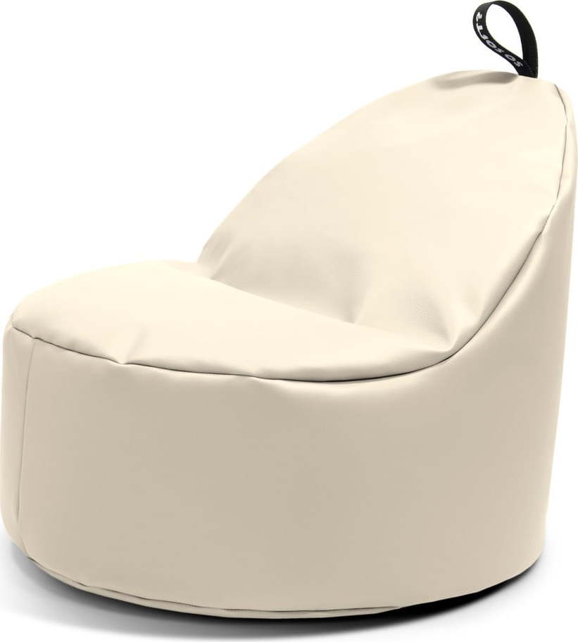 Béžový sedací vak z imitace kůže Round XL – So Soft? So Soft?