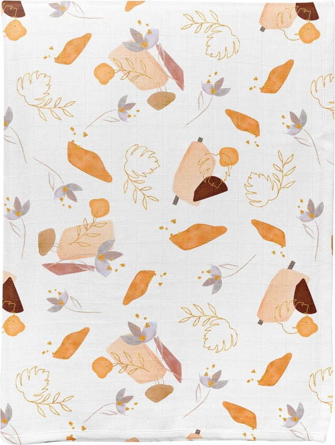 Bílá mušelínová dětská deka 75x100 cm Boho – Mijolnir Mijolnir