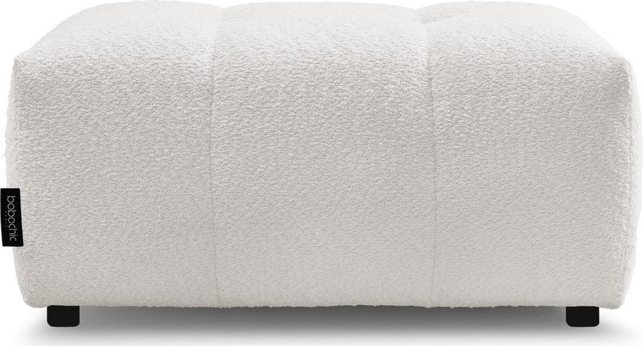 Bílá podnožka z textilie bouclé Roxelane – Bobochic Paris Bobochic Paris