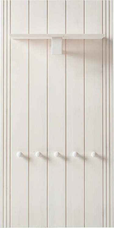 Bílá předsíňová sestava z borovicového dřeva 60x120x25 cm Anita – Støraa Støraa