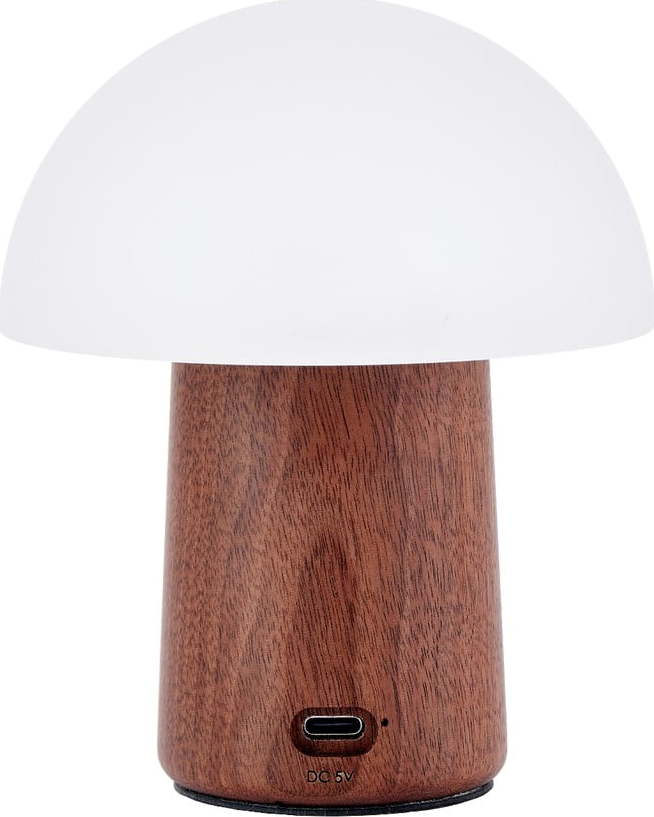 Bílá/v tmavě přírodní barvě LED stolní lampa (výška 12
