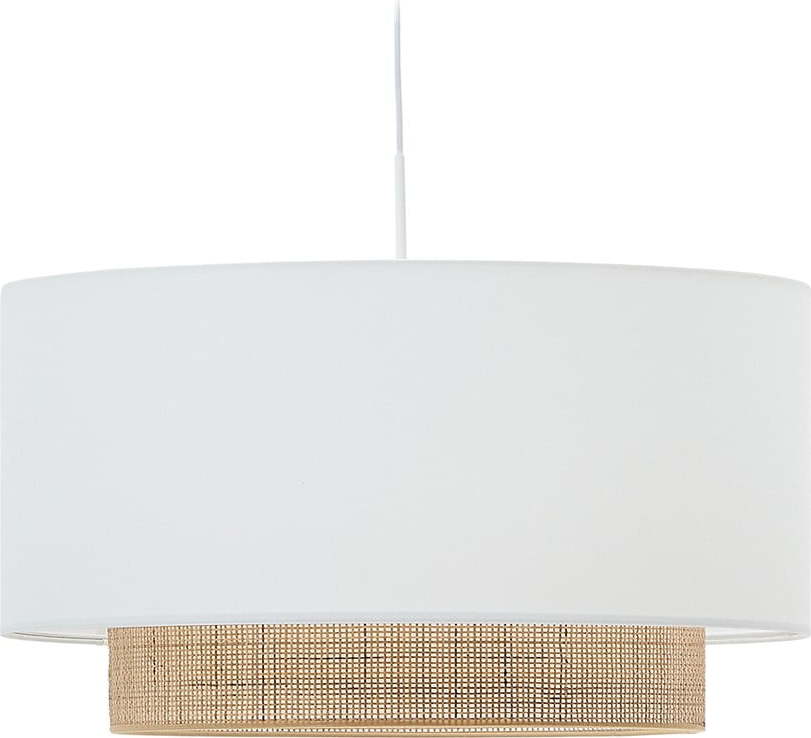 Bílé/v přírodní barvě látkové stínidlo ø 60 cm Erna – Kave Home Kave Home