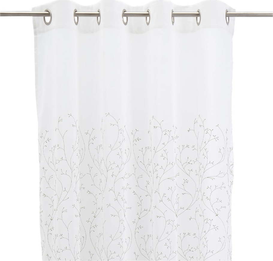 Bílo-zelená záclona 140x260 cm Grow – Casa Selección Casa Selección