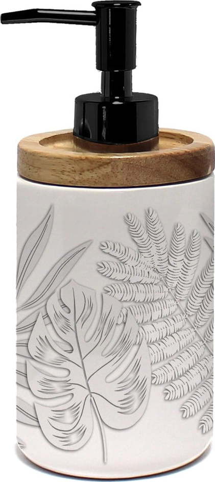 Bílý keramický dávkovač mýdla 46 ml Amber – douceur d'intérieur Douceur d intérieur