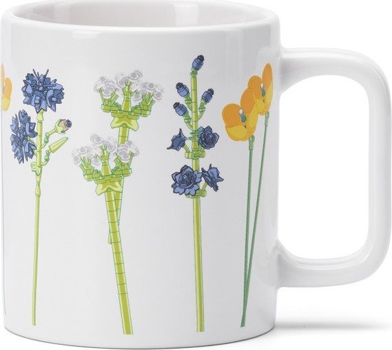 Bílý keramický dětský hrnek 300 ml Meadow Flowers – LEGO® LEGO