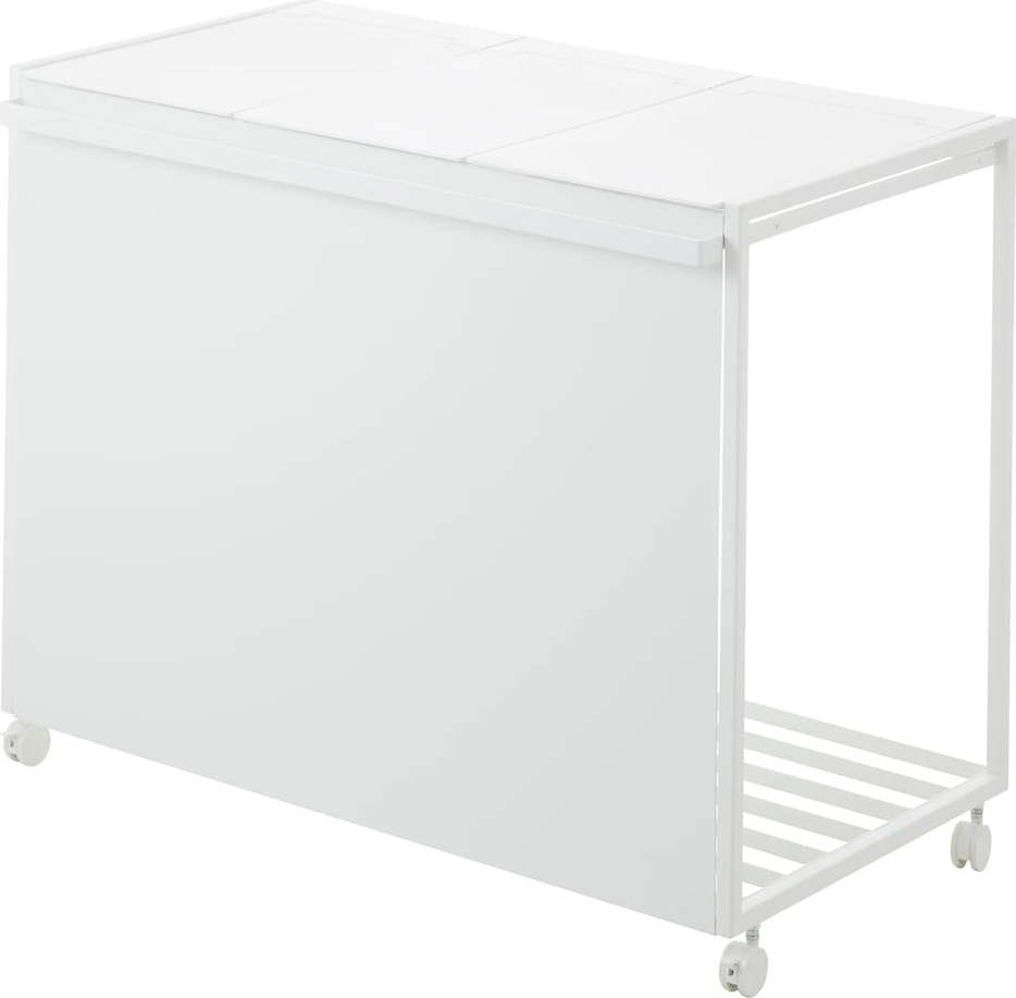 Bílý kovový odpadkový koš na tříděný odpad Tower – YAMAZAKI YAMAZAKI