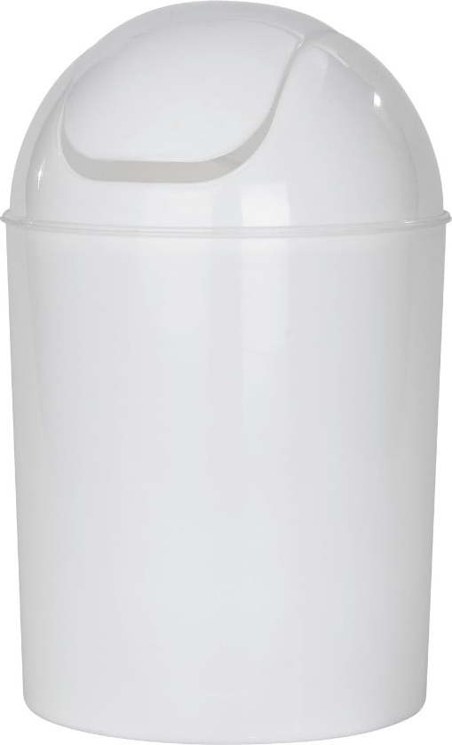 Bílý odpadkový koš z nerezové oceli 6 l Economic – Wenko WENKO
