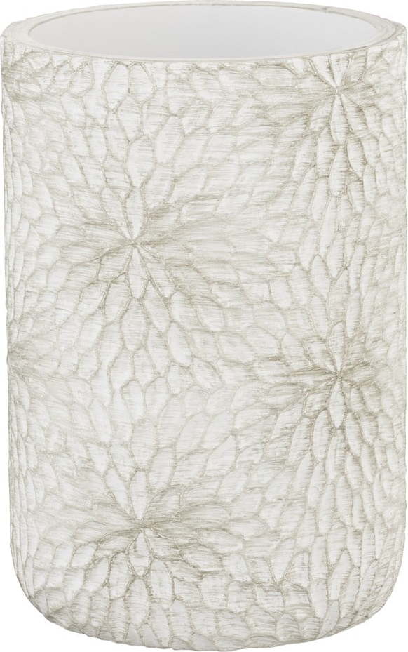 Bílý/ve zlaté barvě kelímek na zubní kartáčky z polyresinu Montalfano – Wenko WENKO