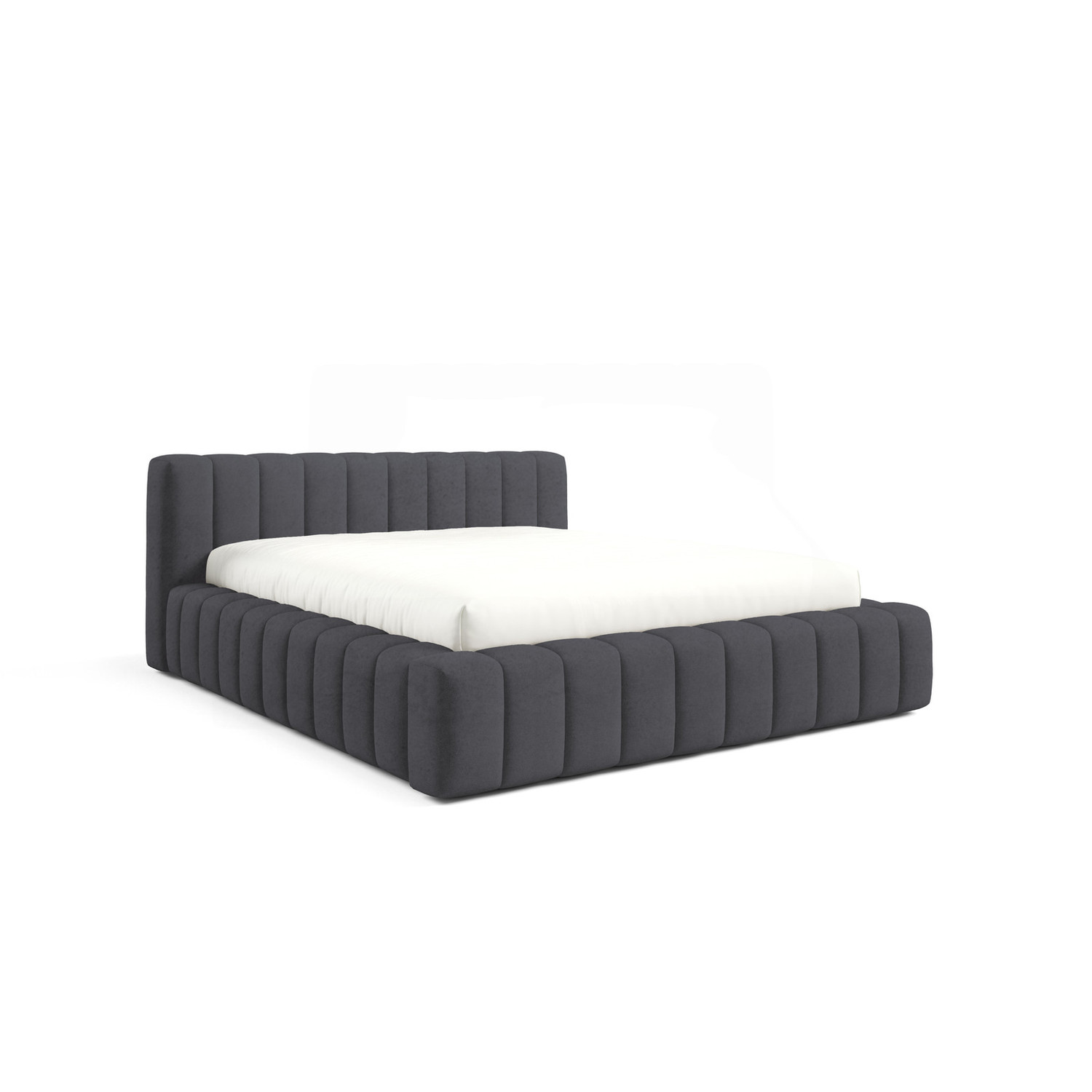 Čalouněná postel GINO 140x200 cm s nízkým čelem Černá SG nabytek