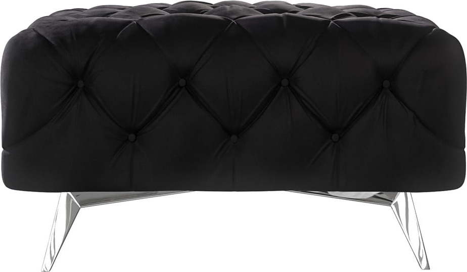 Černá sametová podnožka Chelsea – Ropez Ropez