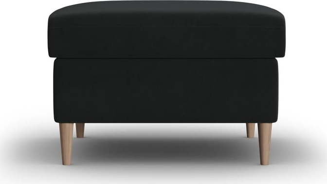 Černá sametová podnožka Kyoto – Cosmopolitan Design Cosmopolitan design