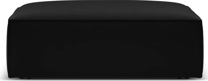 Černá sametová podnožka Vanda – Mazzini Sofas Mazzini Sofas