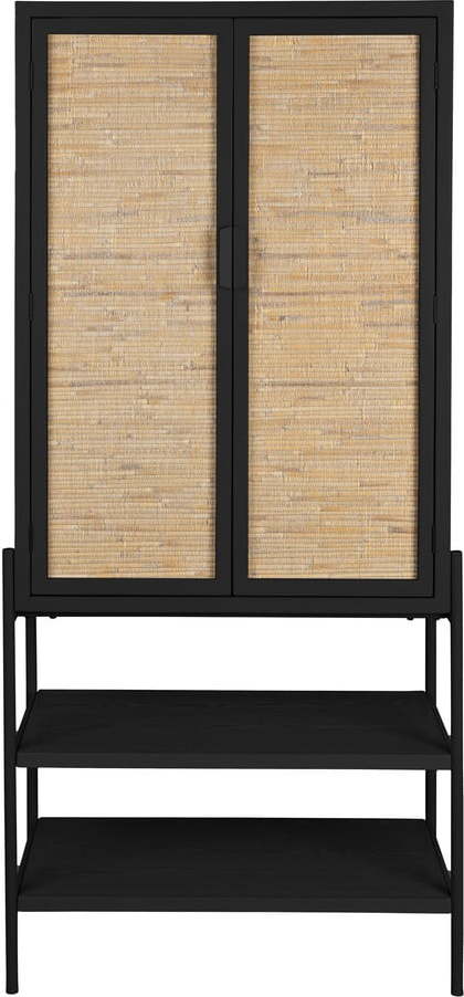 Černá skříňka z jedlového dřeva 70x160x36 cm Yasu – Dutchbone Dutchbone