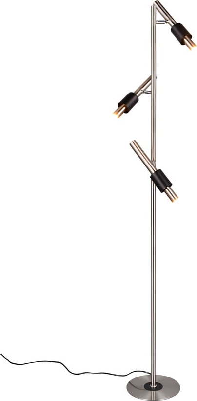 Černá/ve stříbrné barvě LED stojací lampa (výška 150 cm) Ikaris – Trio Select Trio Select