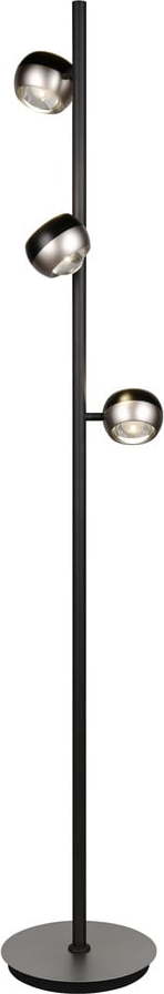 Černá/ve stříbrné barvě LED stojací lampa (výška 150 cm) Orbit – Trio Select Trio Select
