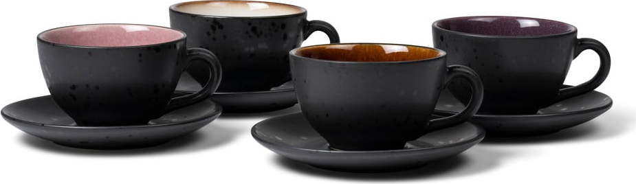 Černé keramické šálky v sadě 4 ks 240 ml Gastro Black/Mix – Bitz Bitz