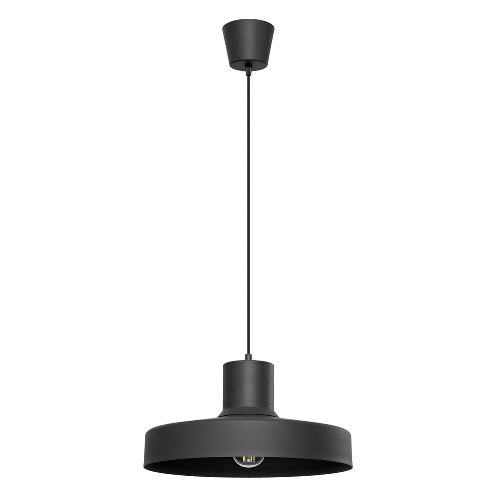 Černé závěsné svítidlo ø 35 cm Vito – Sollux Sollux