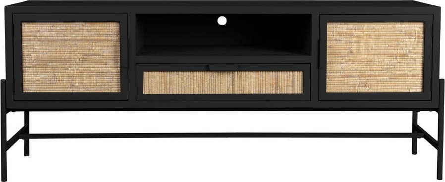 Černý TV stolek z jedlového dřeva 148x60x38 cm Yasu – Dutchbone Dutchbone
