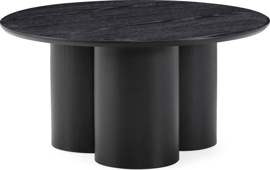 Černý kulatý konferenční stolek ø 80 cm Lua – MOME Mome